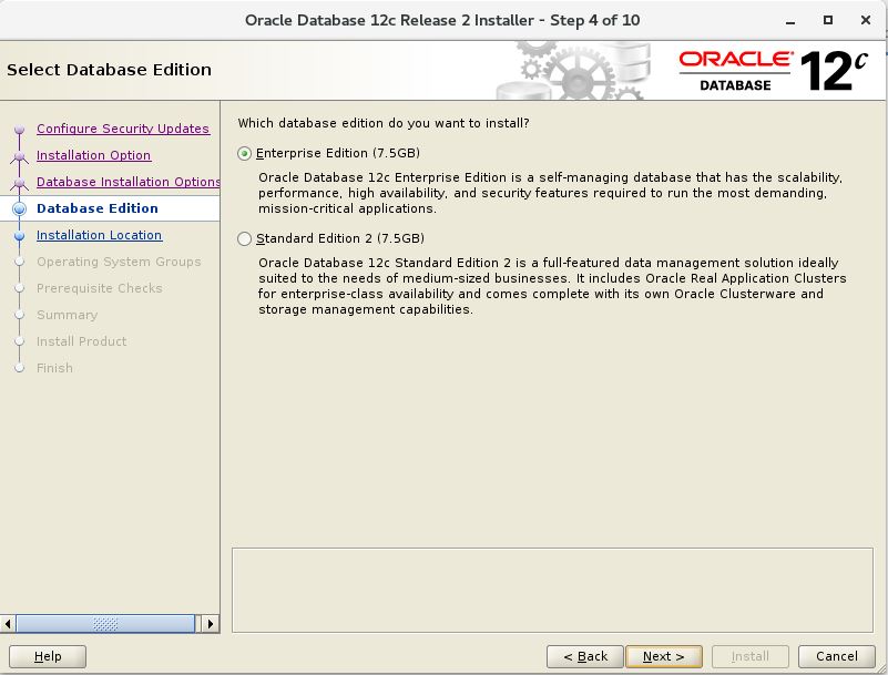 Oracle Database 12cR2 Installation in RHEL 7.4 